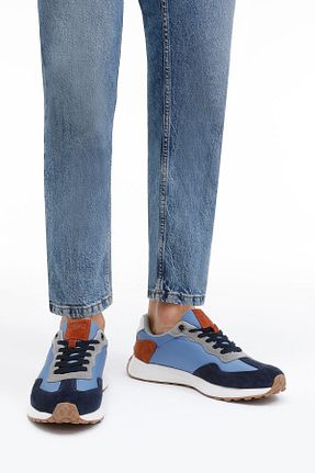 کفش اسنیکر آبی مردانه بند دار U.S. Polo Assn. - کد 698458736