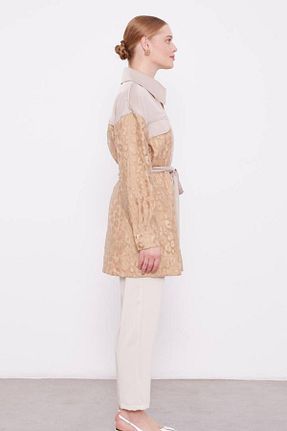کلاه و ابایا بژ زنانه بافتنی Levidor - کد 887631310