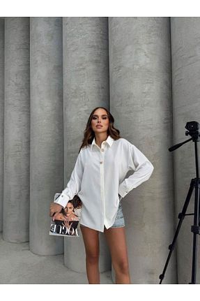 بلوز سفید زنانه ساده jennyfer garment - کد 924521759