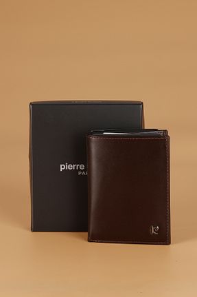 کیف پول قهوه ای مردانه ابعاد کوچک Pierre Cardin - کد 925086809