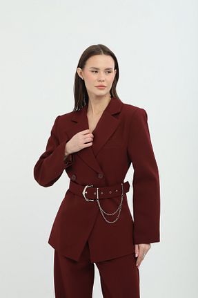 کت زرشکی زنانه رگولار Milamia - کد 924177151