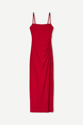 لباس قرمز زنانه بافتنی Bershka - کد 924572043