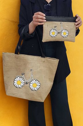 کیف ساحلی متالیک زنانه حصیر Woys Bags - کد 707192249