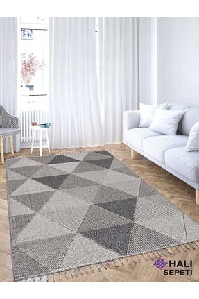 فرش طوسی قابل شستشو Halı Sepeti - کد 743314064