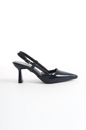 کفش استایلیتو سرمه ای پاشنه نازک Shoesers - کد 897746741
