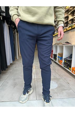 شلوار سرمه ای مردانه لیکرا HOMAN WEAR - کد 924554852