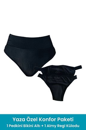 پائین تنه بیکینی مشکی زنانه ساده PEDDON - کد 849128988