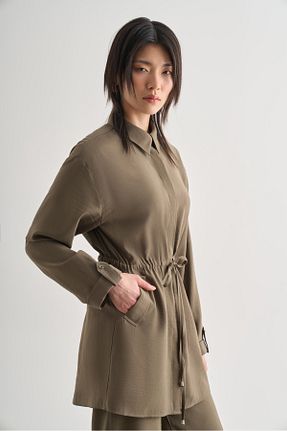 تونیک خاکی زنانه بافتنی Mizalle - کد 924567004
