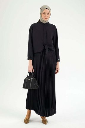 ست بالاتنه و پائین تنه مشکی زنانه بافتنی Armine TREND - کد 924561534