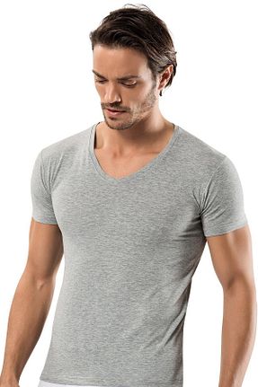تیشرت طوسی مردانه رگولار ERDEM İÇ GİYİM - کد 917819825
