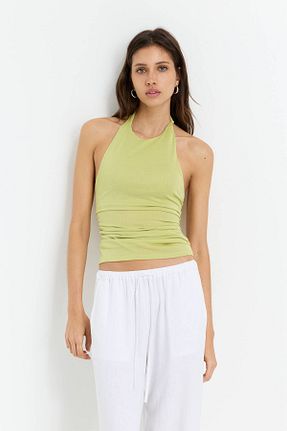 بلوز سبز زنانه ساده Pull & Bear - کد 925233526