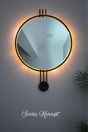آینه مشکی فلزی SEVİNÇ KONSEPT - کد 924569778