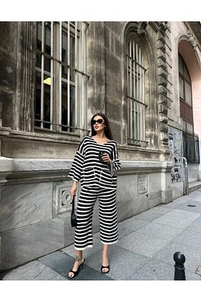 ست بالاتنه و پائین تنه مشکی زنانه بافتنی La Lilyum Grace in Every Detail - کد 924583542