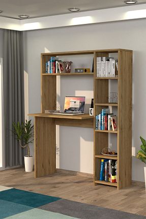 میز تحریر قهوه ای 140 سانتی متر Moonlife - کد 924569133