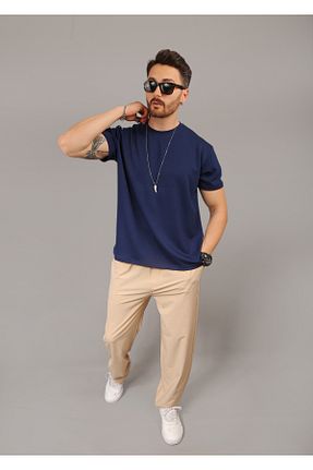 شلوار کرمگن بژ مردانه پاچه گشاد INFLUYENTE - کد 924585406