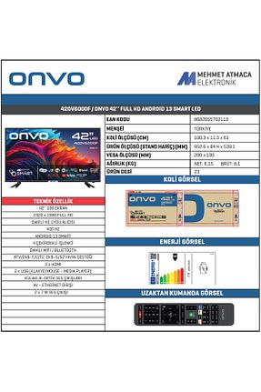 تلویزیون مشکی FulلیترHD ONVO - کد 763676185