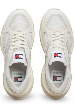 کفش اسنیکر نباتی زنانه بند دار Tommy Hilfiger - کد 837974637