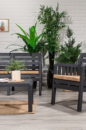 ست باغچه مشکی پلاستیک SANDALİE - کد 56501801
