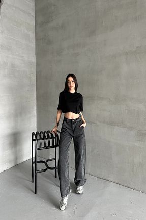 شلوار جین طوسی زنانه پاچه پهن XRAY JEANS - کد 924602525