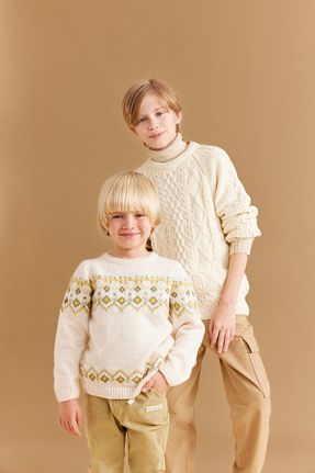 پلیور نباتی بچه گانه Etnik Defacto - کد 852895137