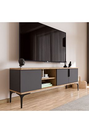 میز و پایه تلویزیون طوسی Suntalam ALONEX HOME - کد 784760565