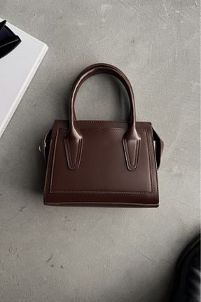 کیف پستچی قهوه ای زنانه چرم مصنوعی leonas - کد 925269180