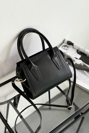 کیف دوشی مشکی زنانه چرم مصنوعی leonas - کد 928212488