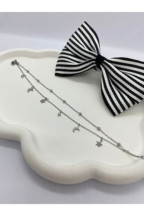 خلخال جواهر طوسی زنانه Lucky BE Collection - کد 924630695