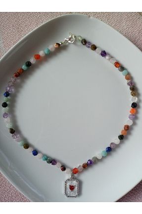 گردنبند جواهر رنگی زنانه سنگ Mudita Tasarım - کد 924643952