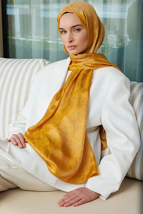 شال زرد زنانه ویسکون Mooncorn - کد 924639368