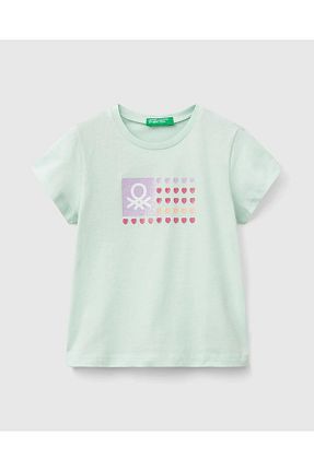تیشرت سبز بچه گانه رگولار United Colors of Benetton - کد 904063932