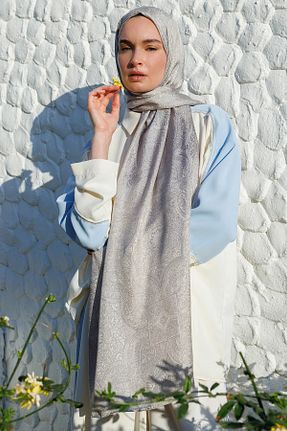 شال طوسی زنانه ویسکون Mooncorn - کد 924639364