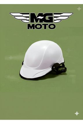 کلاه ایمنی موتور سواری سفید Açık Kasklar MG MOTO - کد 924071059