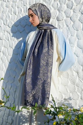 شال سرمه ای زنانه ویسکون Mooncorn - کد 924636966