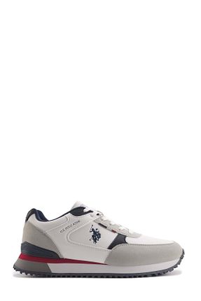 کفش اسنیکر سفید مردانه بند دار U.S. Polo Assn. - کد 863362644