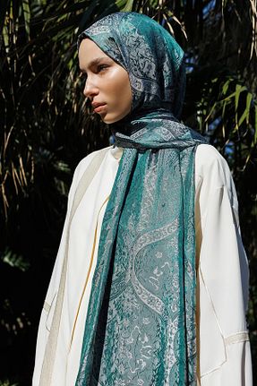 شال سبز زنانه ویسکون Mooncorn - کد 924644239