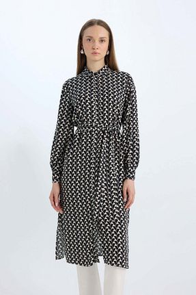 تونیک حجاب بژ زنانه ویسکون Defacto - کد 895947163