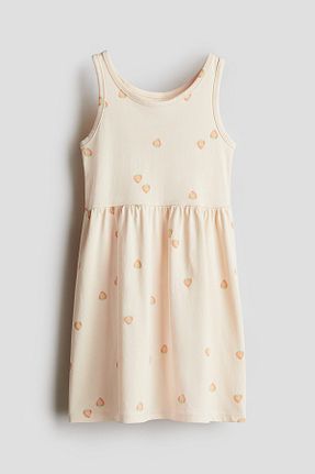 لباس صورتی بچه گانه پنبه ای H&M - کد 924654027
