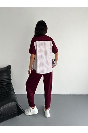 ست کرمکن اسپرت زرشکی زنانه مخلوط پلی استر sportiness - کد 925296879