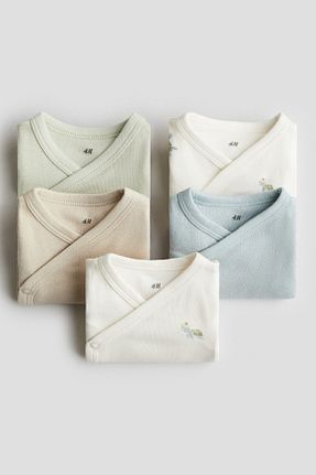 بادی سبز بچه گانه یقه دوچرخه H&M - کد 924654009