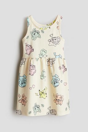 لباس سفید بچه گانه پنبه ای H&M - کد 924653830