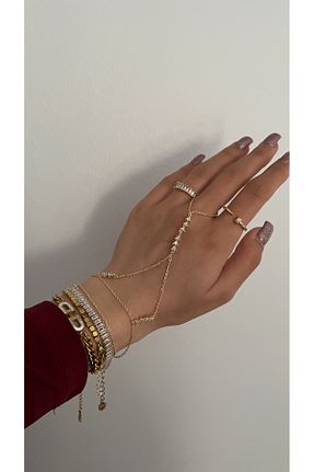 شاهمران جواهر طلائی زنانه رودیوم SU PERİSİ TAKI BİJUTERİ - کد 924657811