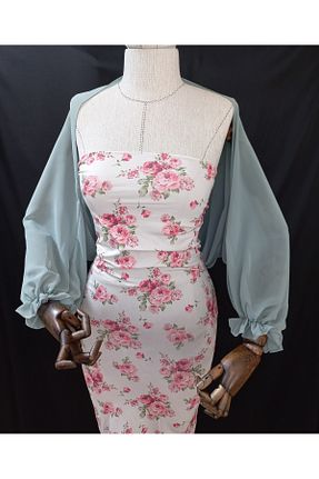 شال سبز زنانه شیفون es moda shop - کد 924684904