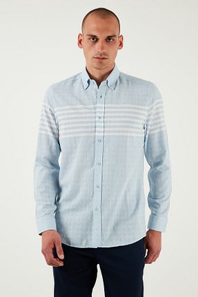 پیراهن آبی مردانه رگولار U.S. Polo Assn. - کد 924680596