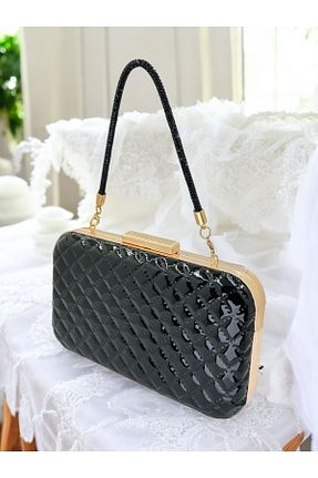 کیف مجلسی مشکی زنانه چرم لاکی Biçanta - کد 924685233