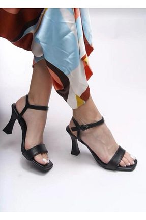 کفش پاشنه بلند کلاسیک مشکی زنانه PU Bİ&CO - کد 924694881