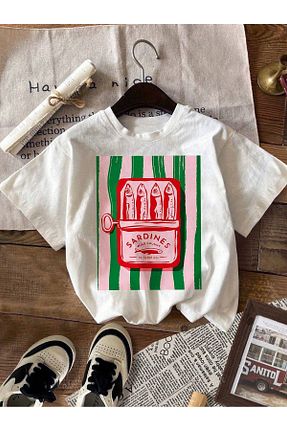 تیشرت سفید زنانه اورسایز Jose Clothing - کد 924698900
