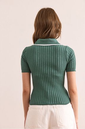 بلوز سبز زنانه ساده Olalook - کد 924548012