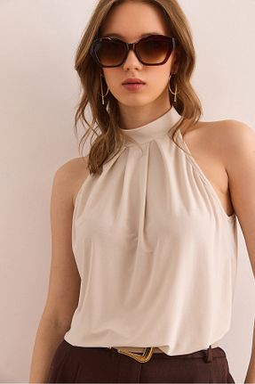بلوز طوسی زنانه ساده Olalook - کد 924547976