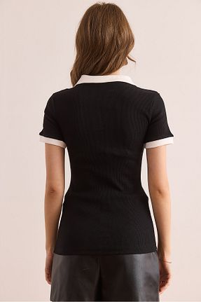 بلوز مشکی زنانه ساده Olalook - کد 924548000